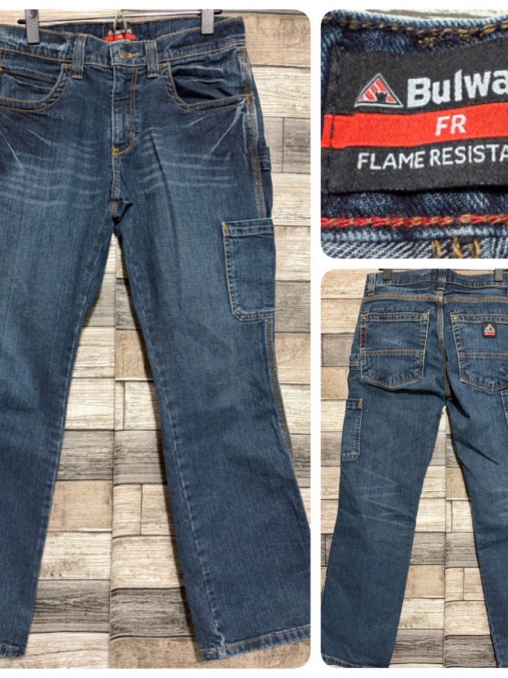 Bulwark FR Jeans Men’s Size 30x30 Blue Denim Stretch